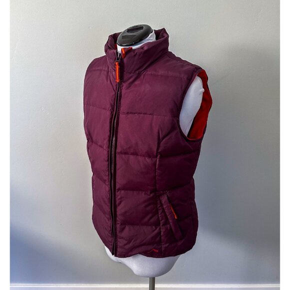 Tsunami Quilted Down Plum Front Zipper Puffer Vest - Picture 8 of 13
